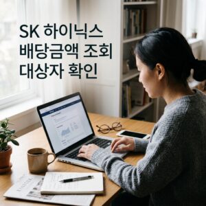 SK 하이닉스 배당금액 조회 대상자 확인