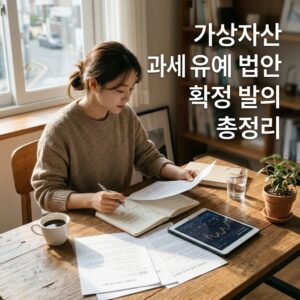 가상자산 과세 유예 법안 확정 발의 총정리