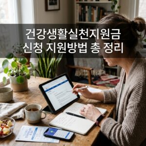 건강생활실천지원금 신청 지원방법 총 정리