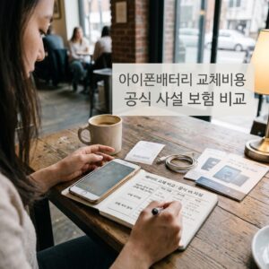아이폰배터리 교체비용 공식 사설 보험 비교