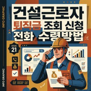 건설근로자 퇴직금 조회 신청 전화 수령방법