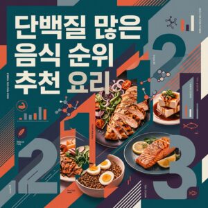 단백질 많은 음식 순위 추천 요리
