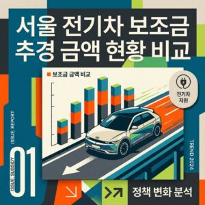 서울 전기차 보조금 추경 금액 현황 비교